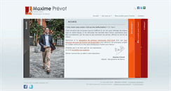 Desktop Screenshot of maxime-prevot.be