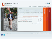 Tablet Screenshot of maxime-prevot.be